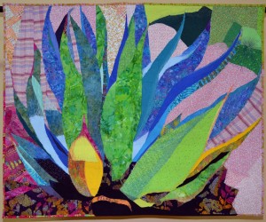 Genevieve Guadalupe's "Agave Azul" - one of many extraordinary creations for the "100 Years, 100 Quilts" Arizona Historical Society state centennial exhibit.