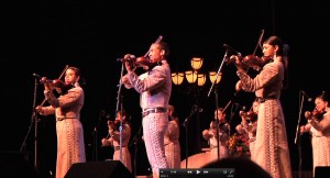 Mariachi Aztlán de Pueblo High School performs at the student showcase of the Tucson International Mariachi Conference.