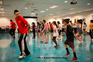 Members of Tucson's Ballet Folklorico Tapatio work with young dancers.