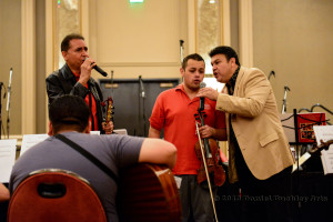 Jose Hernandez and members of Sol de Mexico working with masters students.