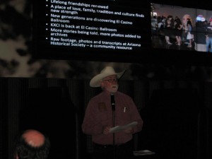 Buckley talks about El Casino film at Confluence Center Show & Tell