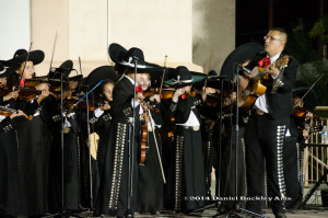 Jaime Valenzuela leads Mariachi Las Aguilitas de Davis Bilingual Elementary in concert.